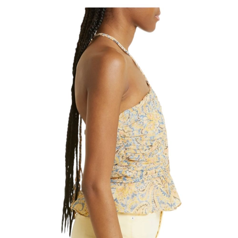 NWOT Veronica Beard Arienne Paisley Silk Halter Top - Picture 4 of 10